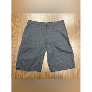 DC Men's Dark Gray Pinstripe Flat Front Chino Shorts size 34
